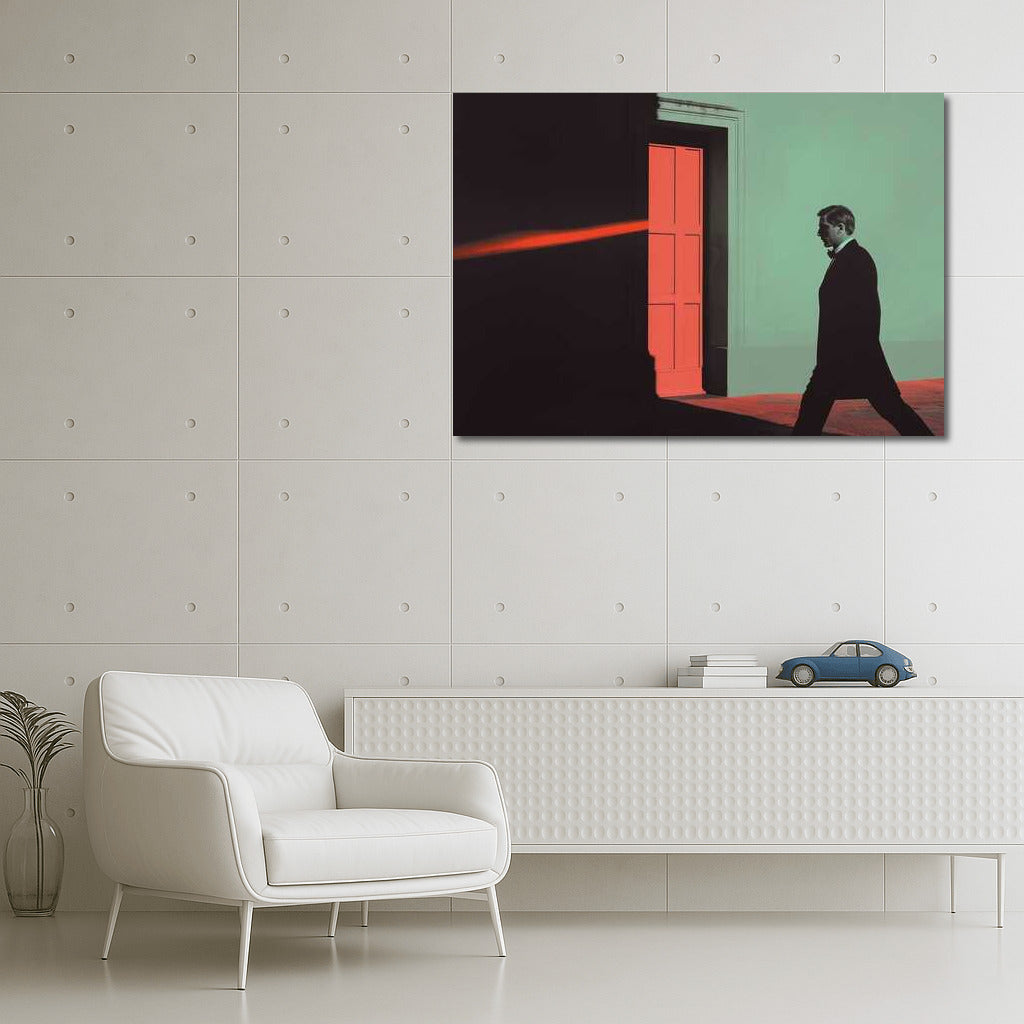 Neon Red Door: A Journey into the World of Surrealism