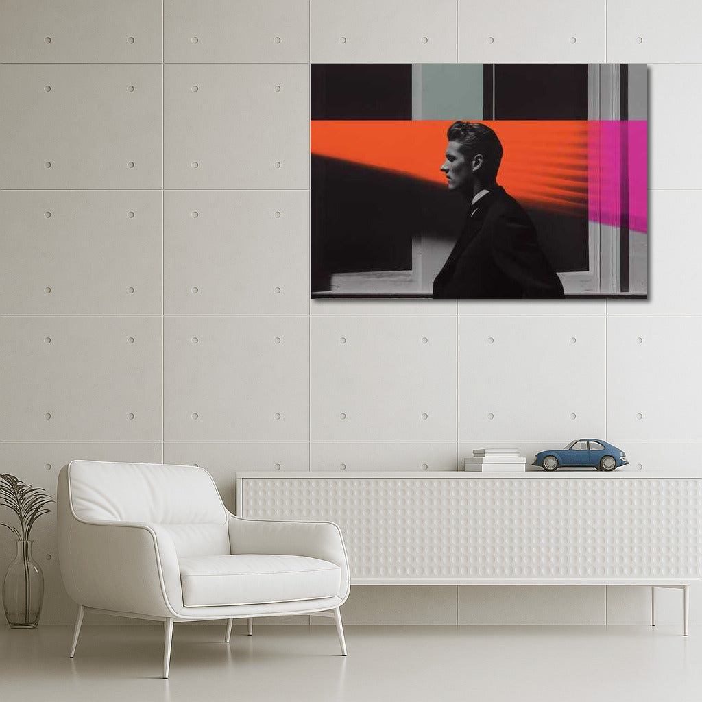 The Mystery of the Neon Rays: Surreal Figure