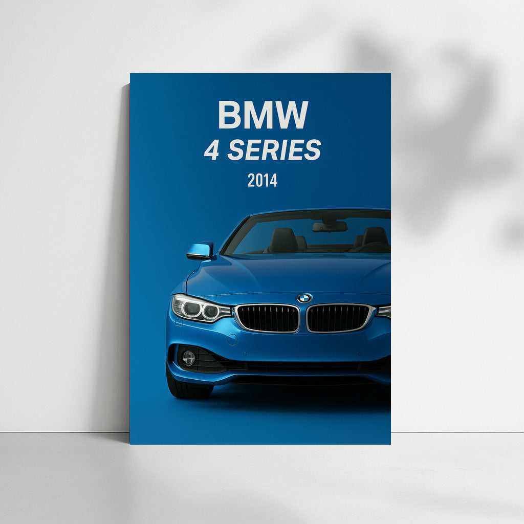 Elegance in motion: BMW 4 Series F33 Cabriolet against a bright background