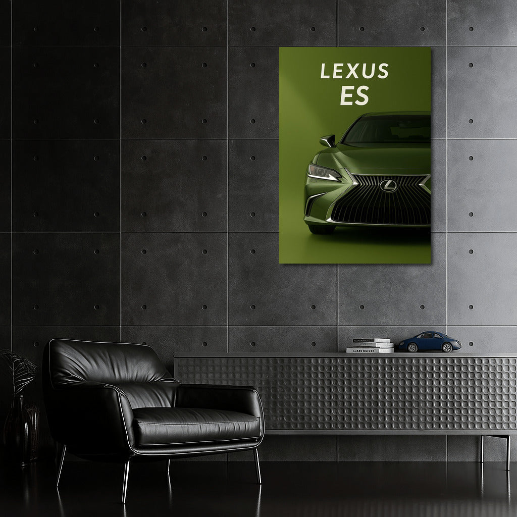 Elegance in Motion: Green Lexus ES