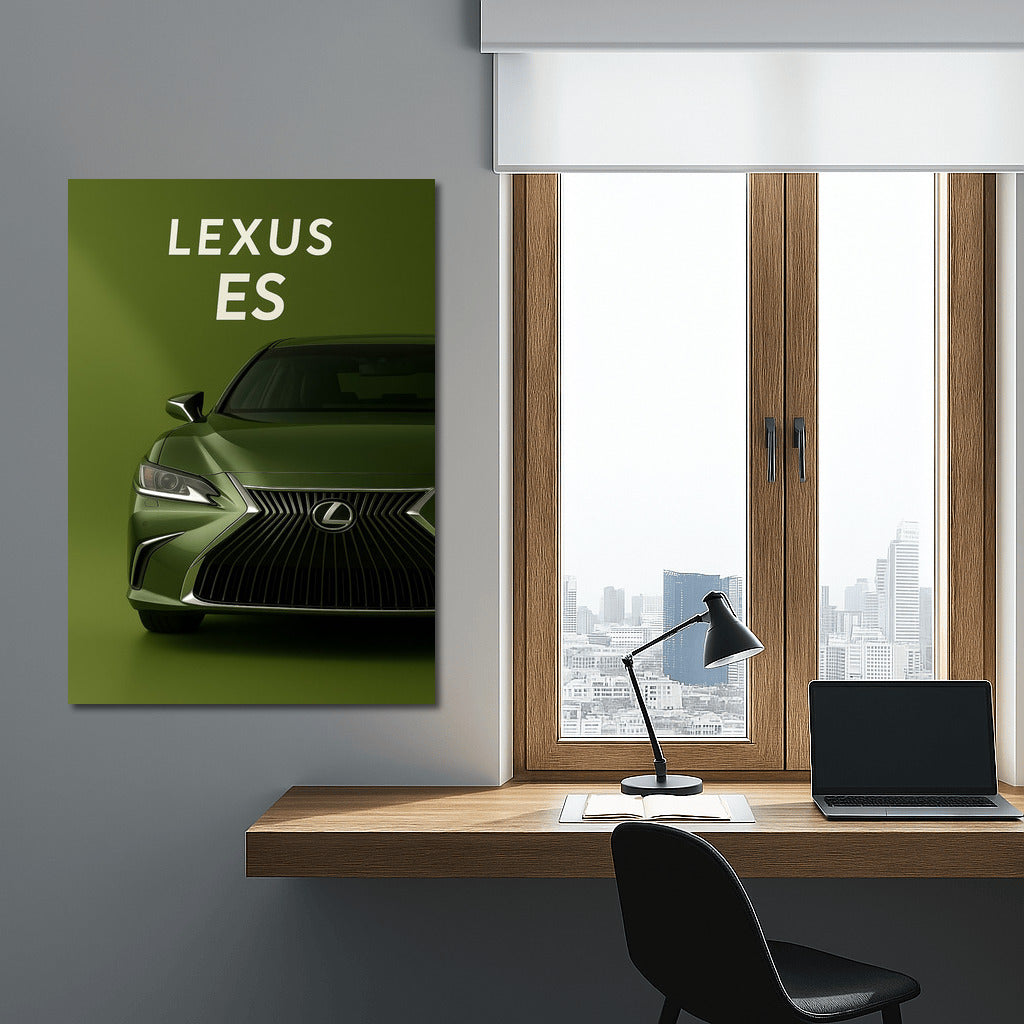 Elegance in Motion: Green Lexus ES