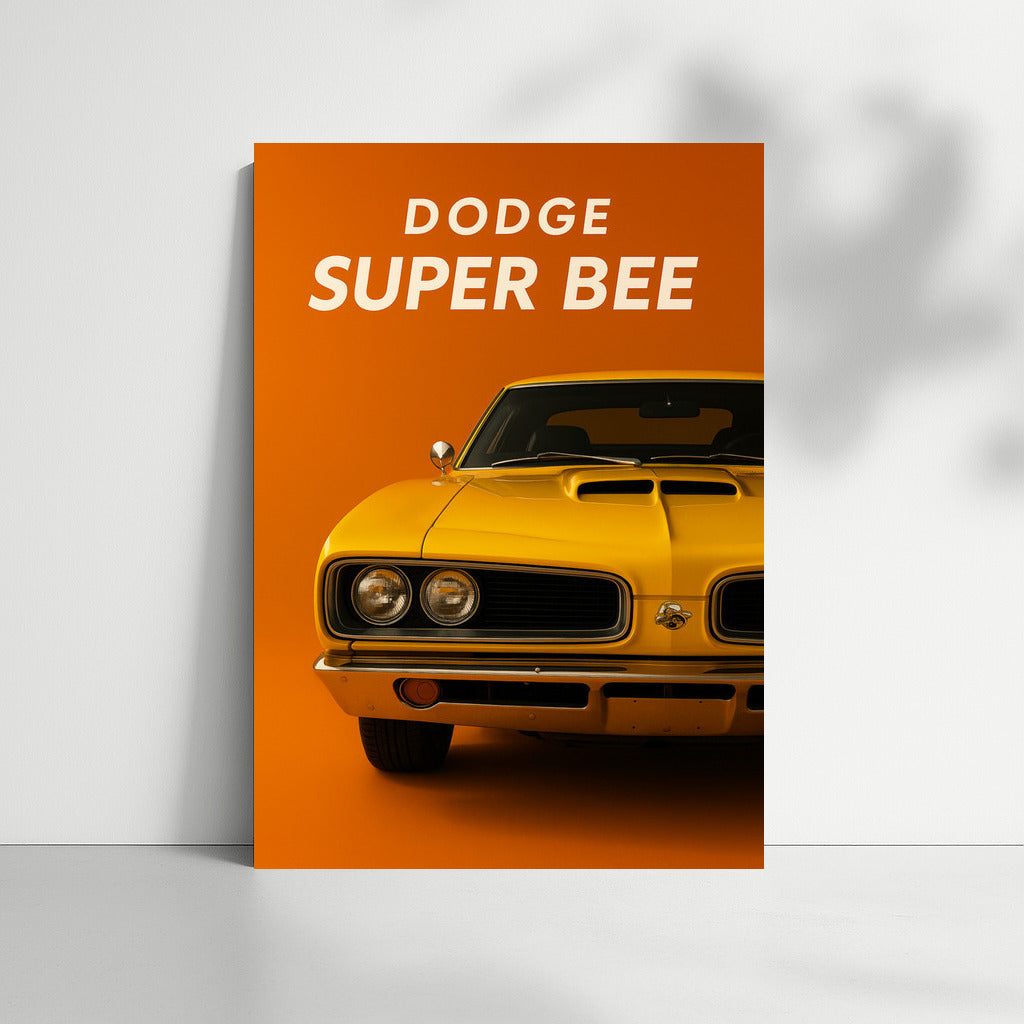 Dodge Super Bee: Speed Legend on a Bright Background