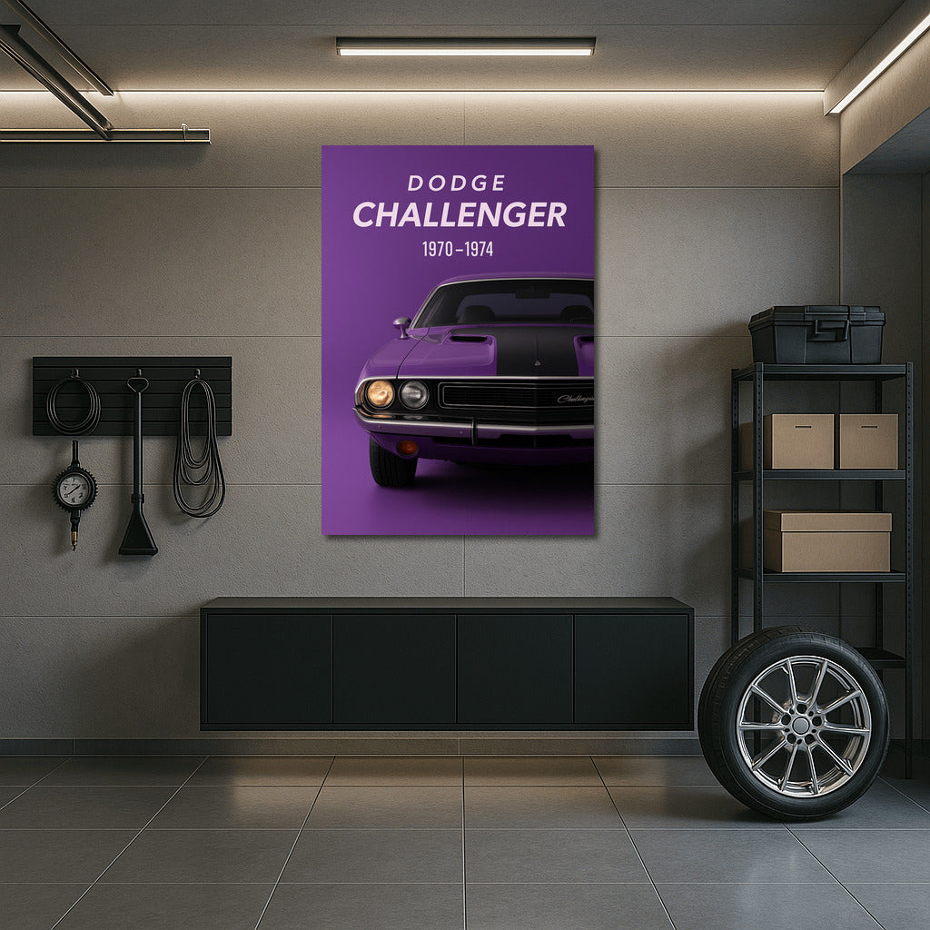 Purple Legendary Dodge Challenger 1970-1974: Nostalgia and Power