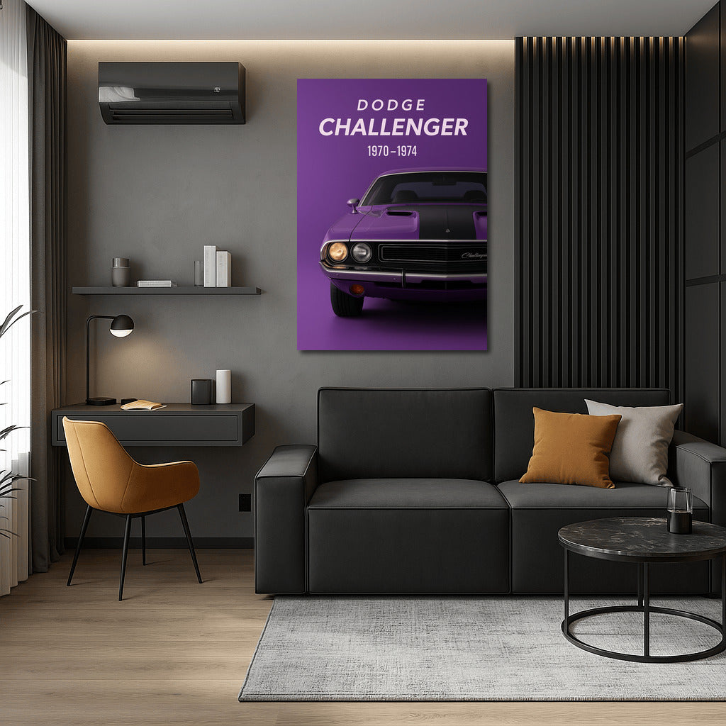 Purple Legendary Dodge Challenger 1970-1974: Nostalgia and Power