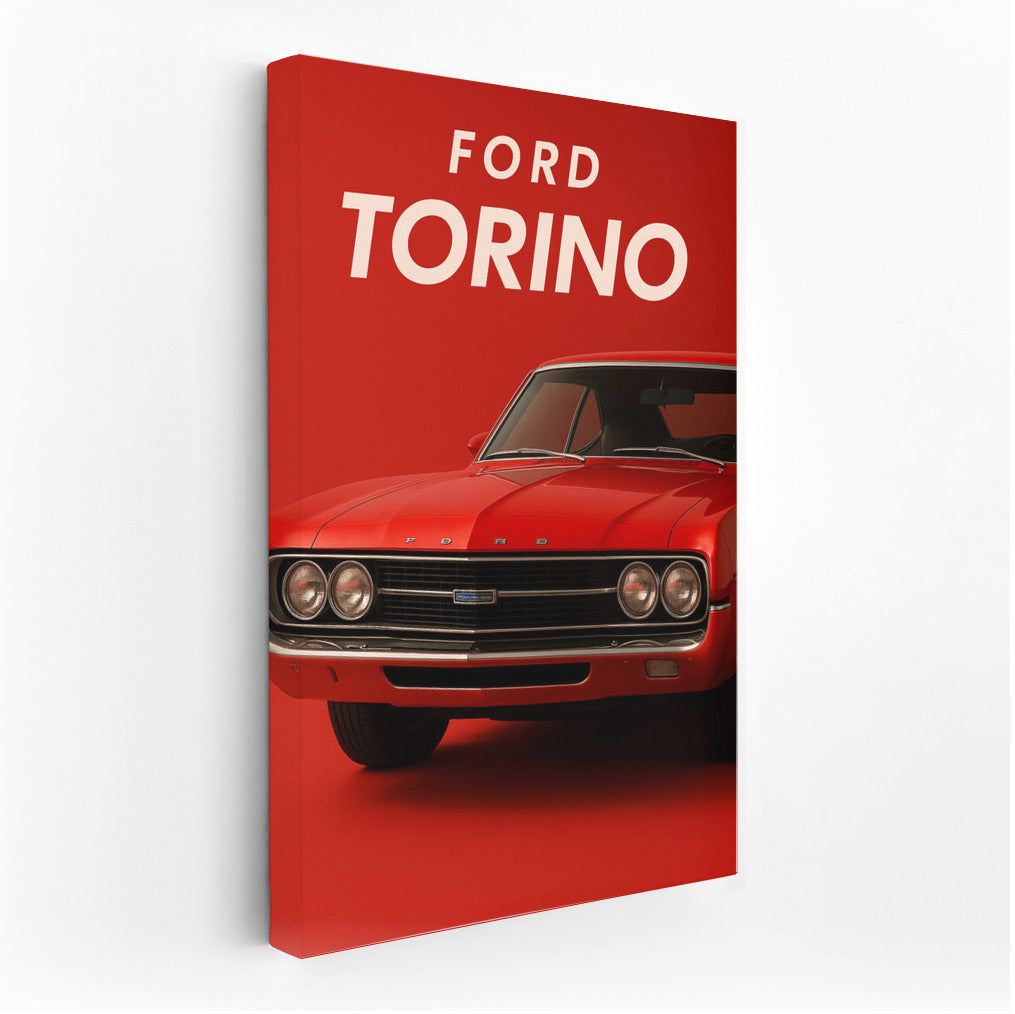 Retro Speed: Rich Red Ford Torino GT