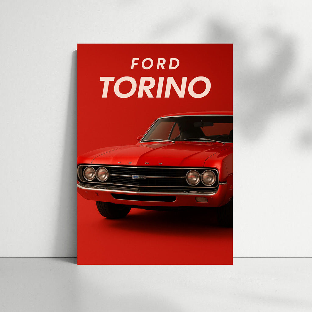 Retro Speed: Rich Red Ford Torino GT
