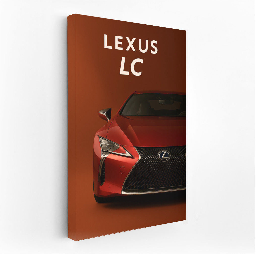 Lexus LC in Fire Red: Dynamics and Style in the Interior
