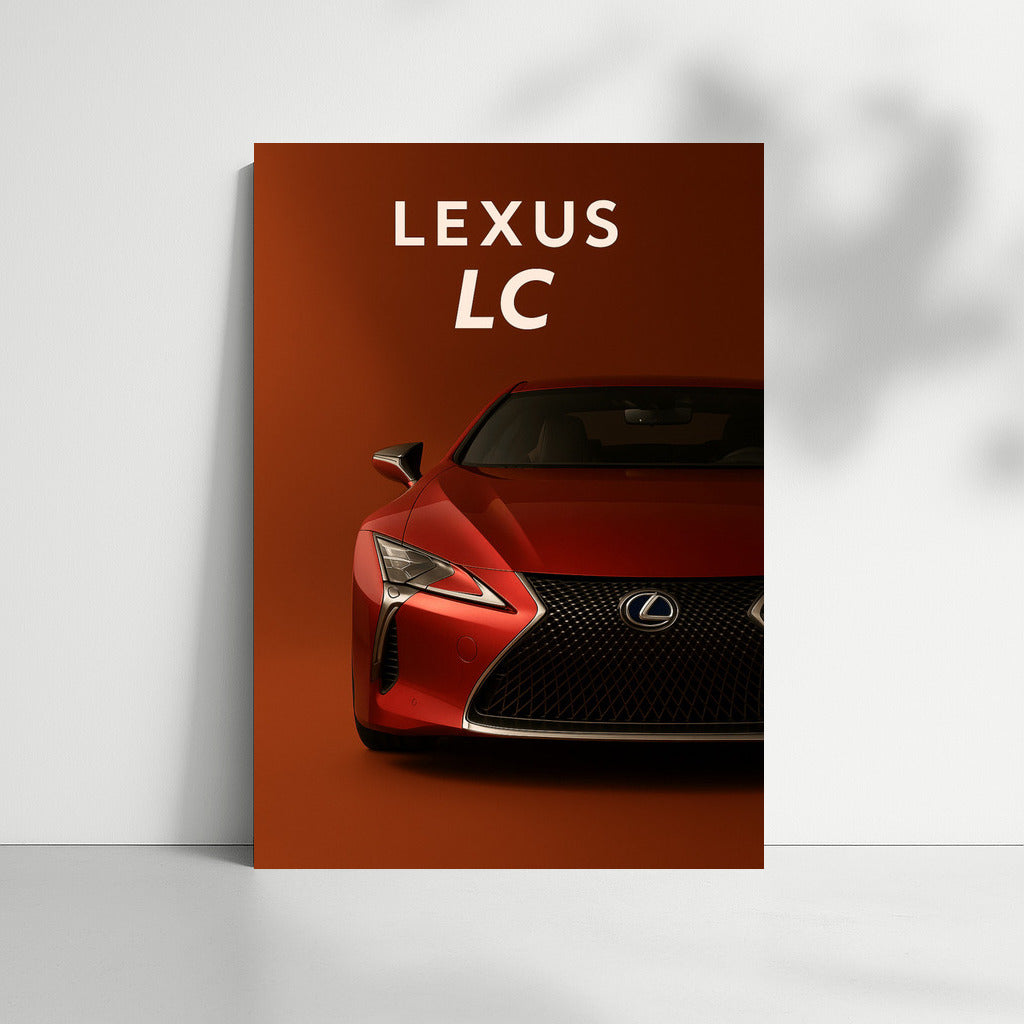 Lexus LC in Fire Red: Dynamics and Style in the Interior