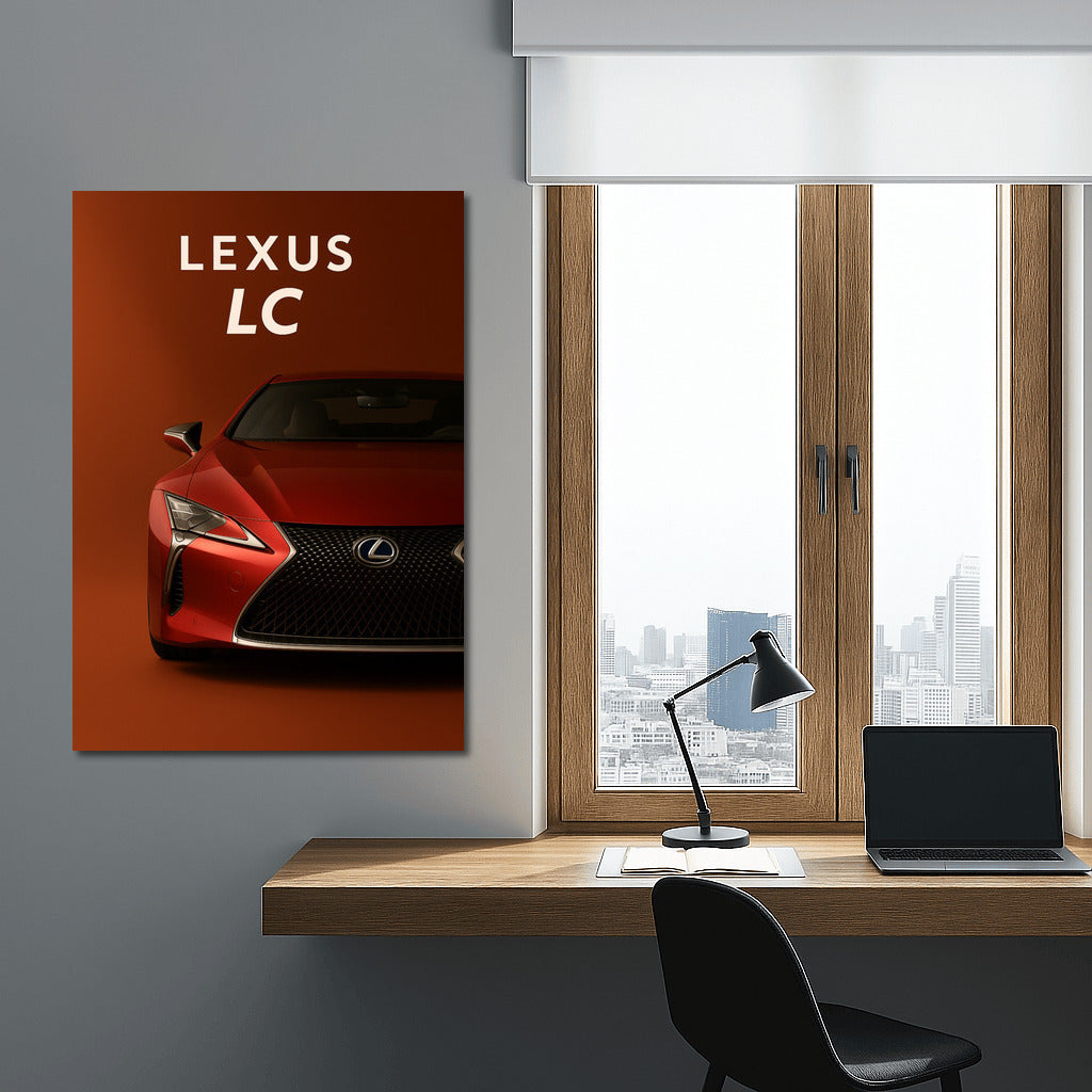 Lexus LC in Fire Red: Dynamics and Style in the Interior