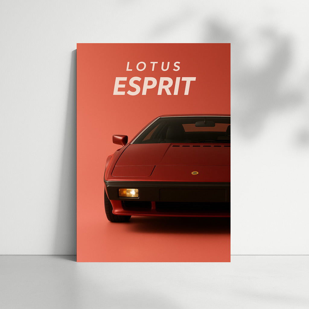 Lotus Esprit Turbo: Dynamics and Style on Your Wall