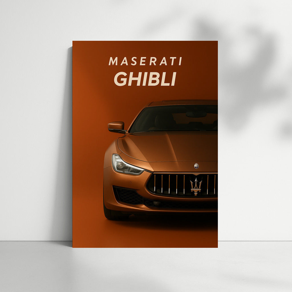 Maserati Ghibli: Elegance and Speed on Your Wall