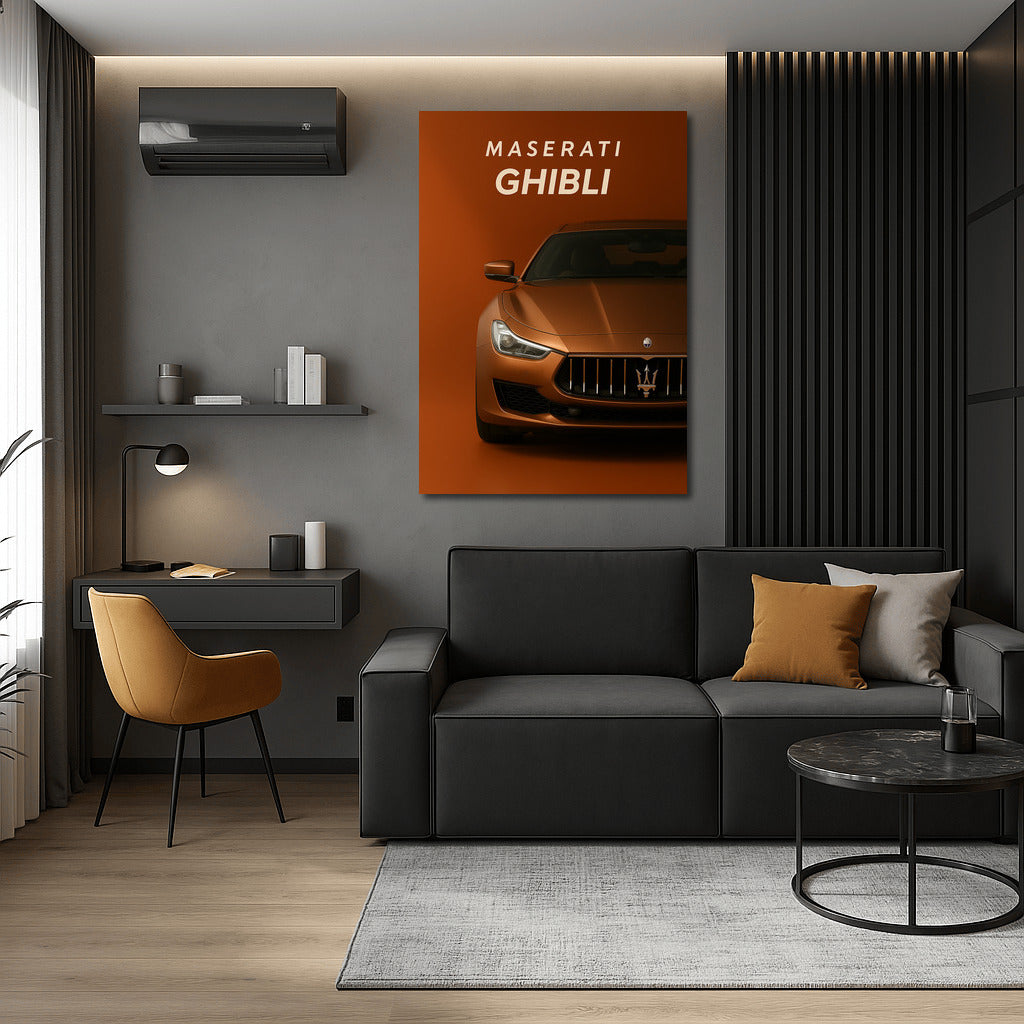 Maserati Ghibli: Elegance and Speed on Your Wall
