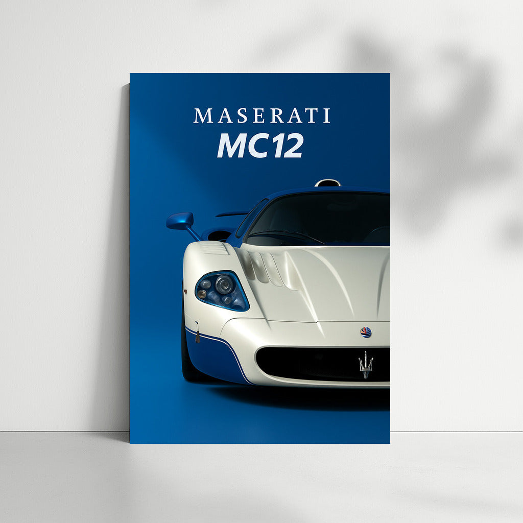 Maserati MC12: Dynamics and Style in Wall Art