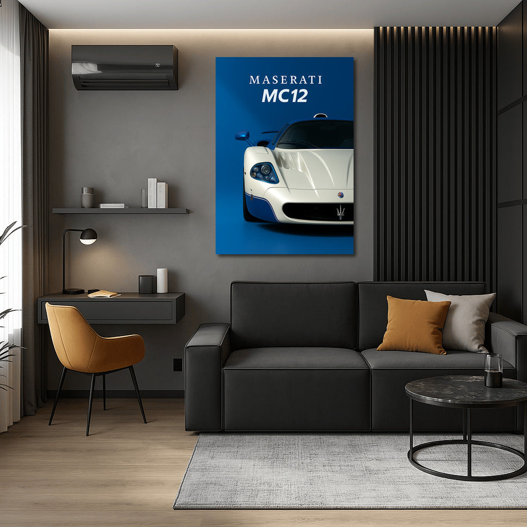 Maserati MC12: Dynamics and Style in Wall Art
