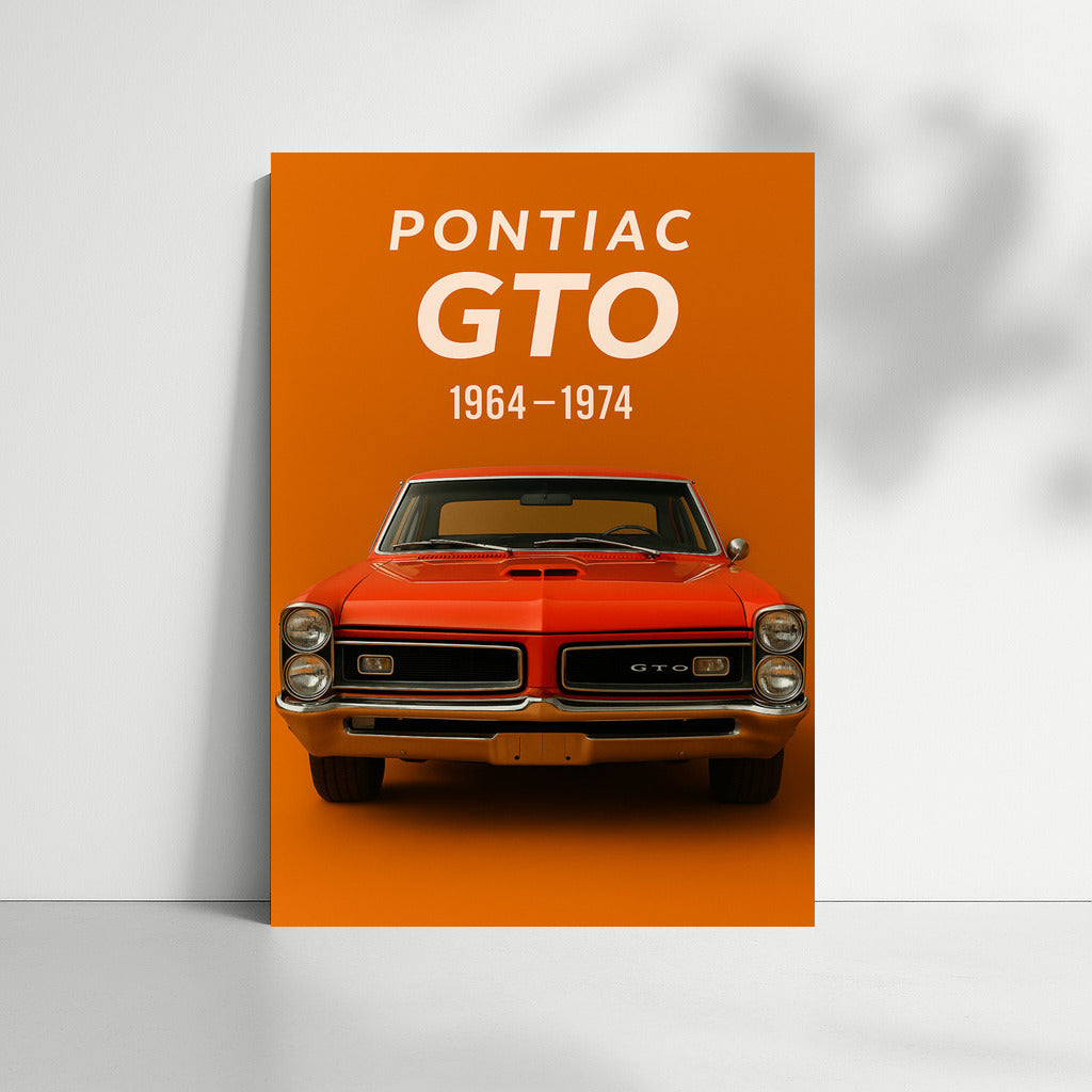 Pontiac GTO: Legend on the Wall - Classic Automotive Style
