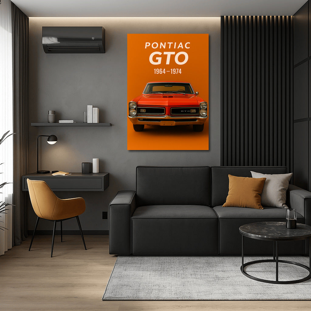 Pontiac GTO: Legend on the Wall - Classic Automotive Style