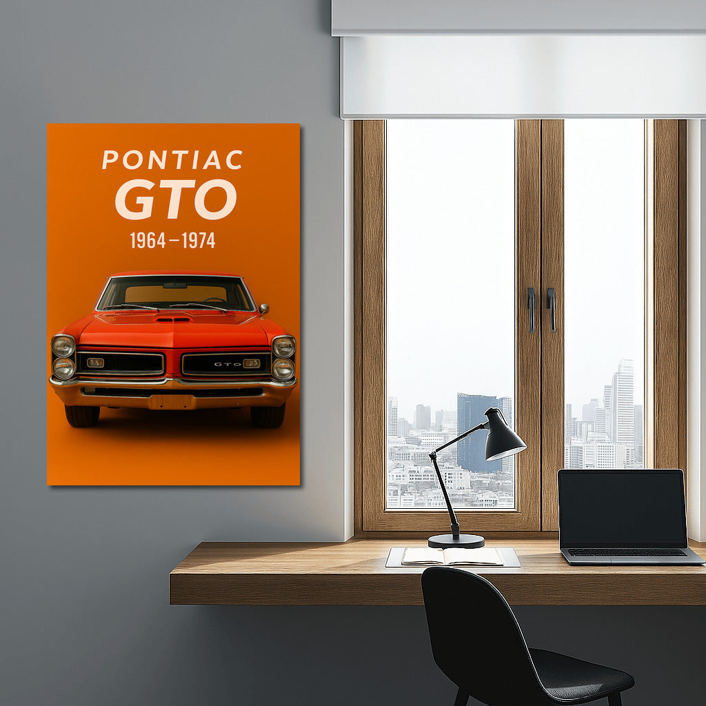 Pontiac GTO: Legend on the Wall - Classic Automotive Style