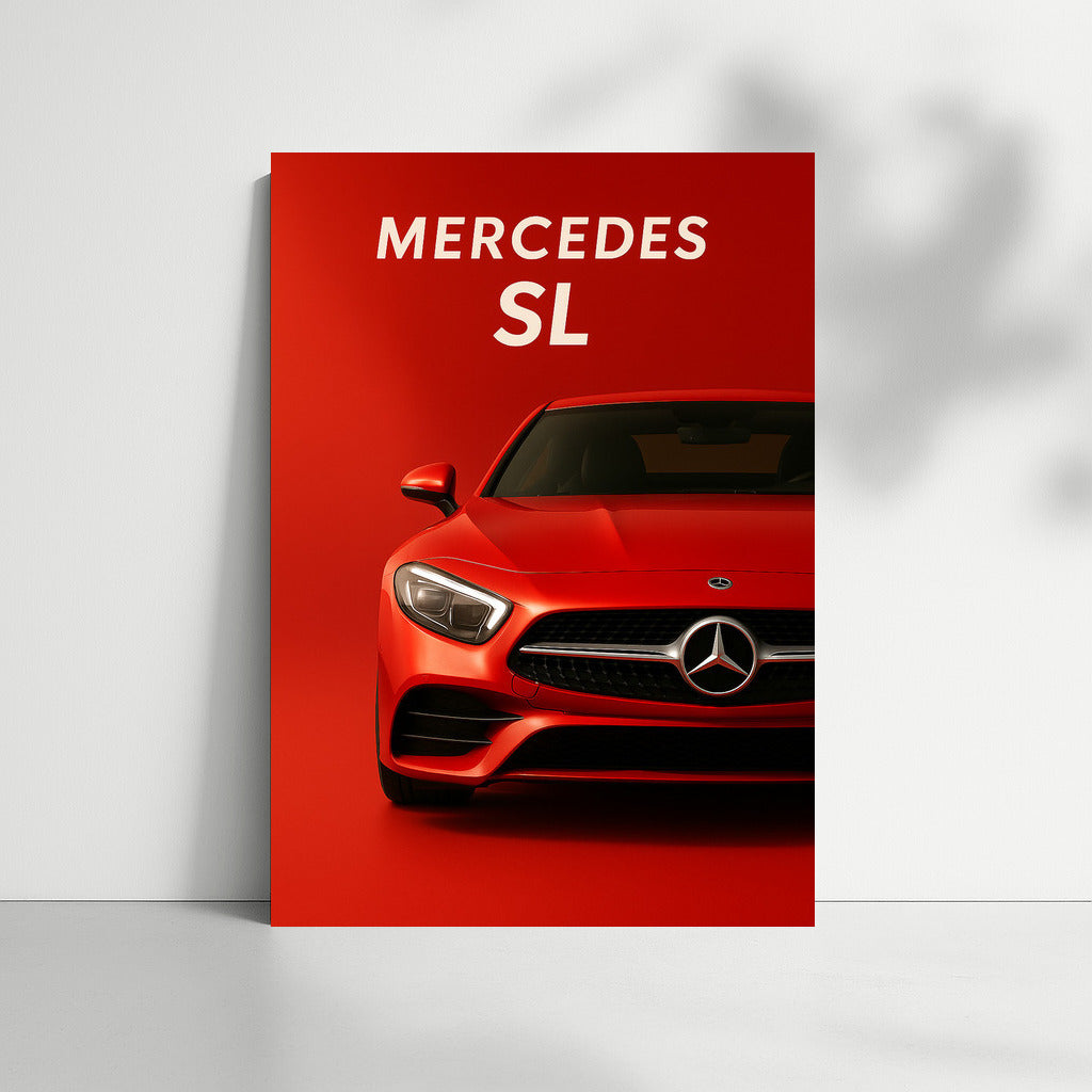 Dynamics and Style: Striking Mercedes SL-Class for Wall Decor