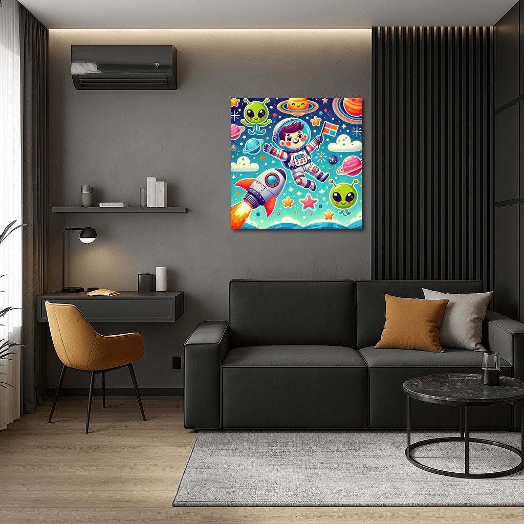 Space Adventures: Bright Aliens for the Kids Room