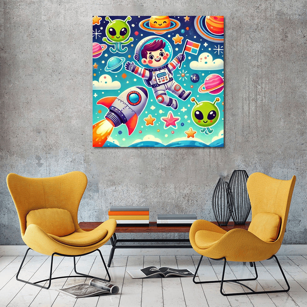 Space Adventures: Bright Aliens for the Kids Room