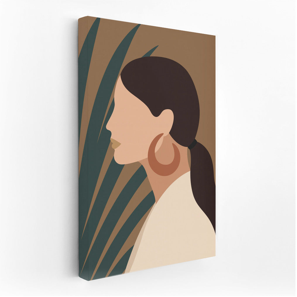 Mysterious Silhouette in Natural Shades: Boho Elegance