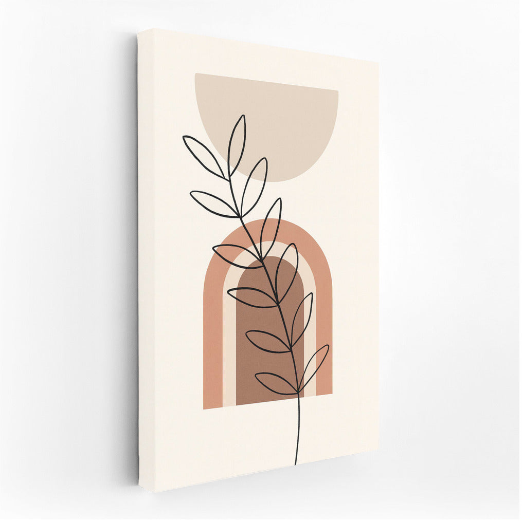 Harmony of Lines: Warm Tones of Boho Oasis