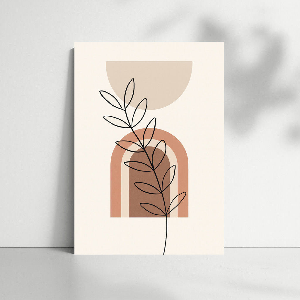 Harmony of Lines: Warm Tones of Boho Oasis