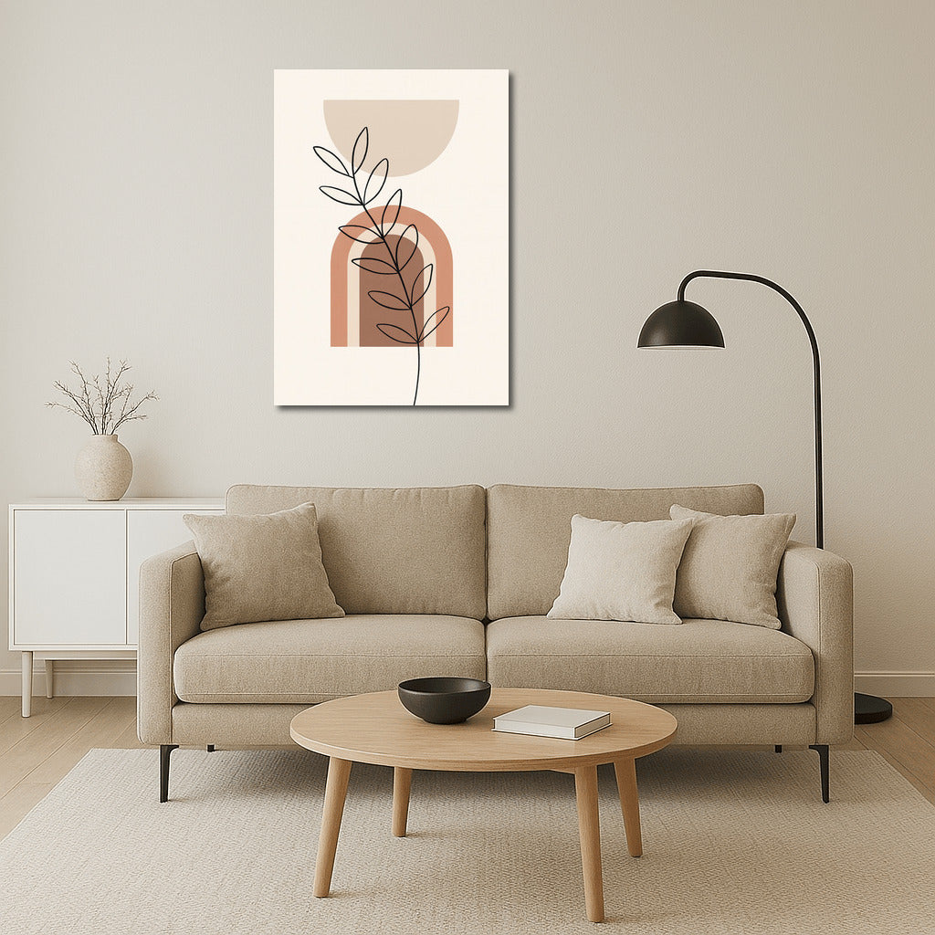 Harmony of Lines: Warm Tones of Boho Oasis