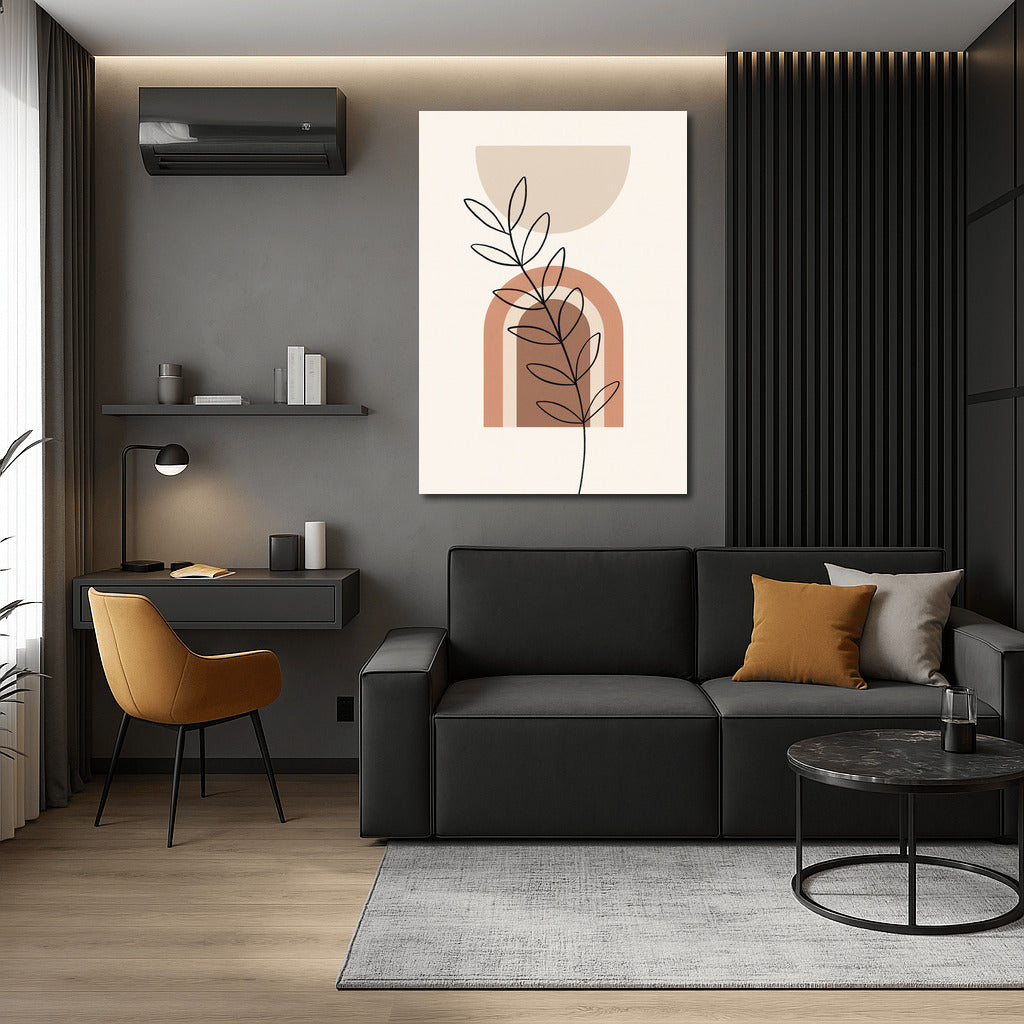 Harmony of Lines: Warm Tones of Boho Oasis