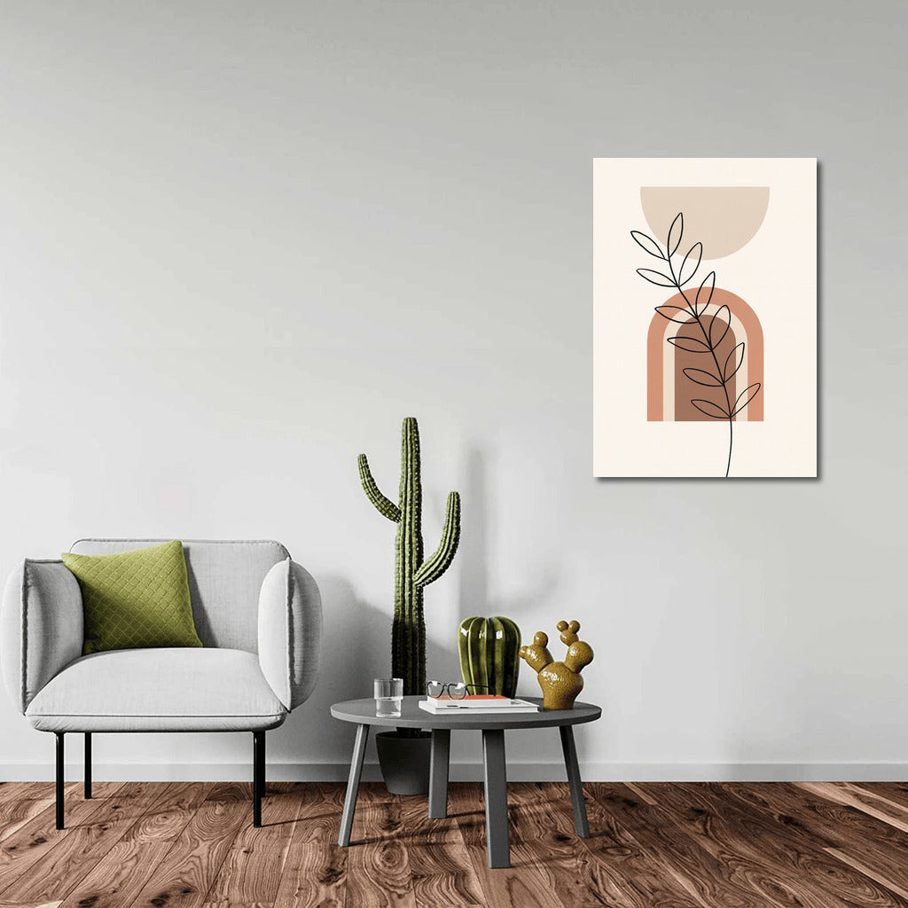 Harmony of Lines: Warm Tones of Boho Oasis