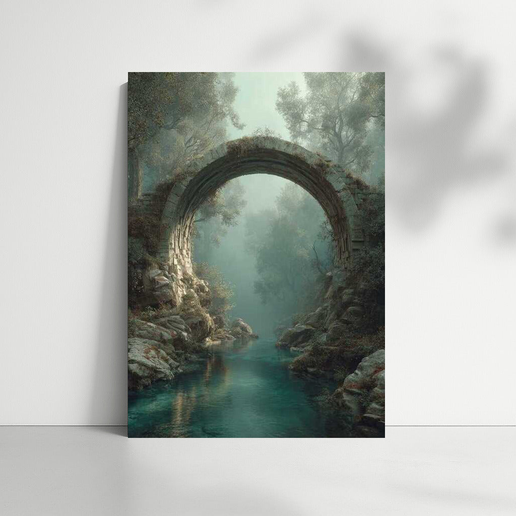 Architectural Bridge in the Embrace of Nature