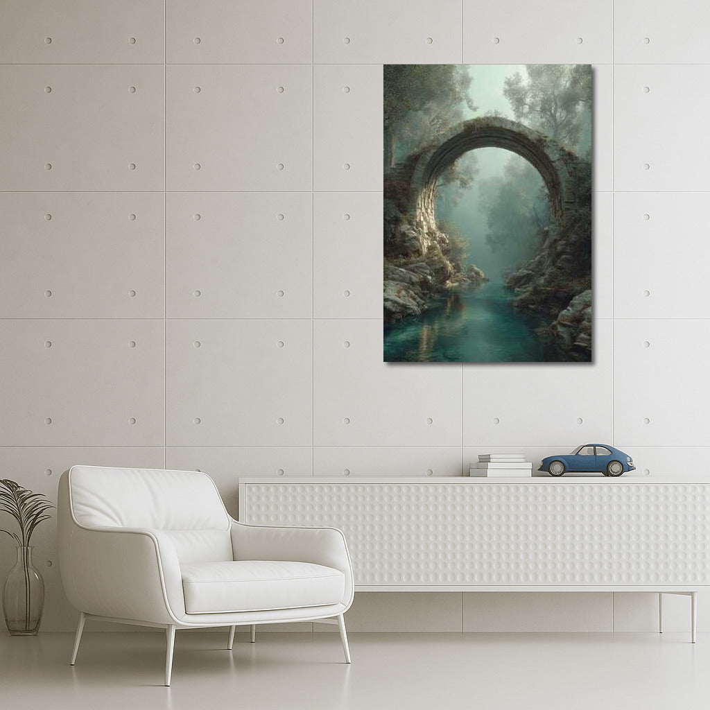 Architectural Bridge in the Embrace of Nature