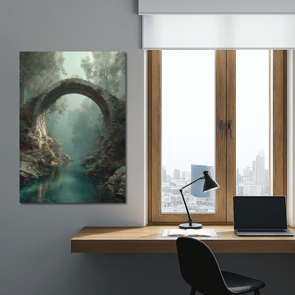 Architectural Bridge in the Embrace of Nature