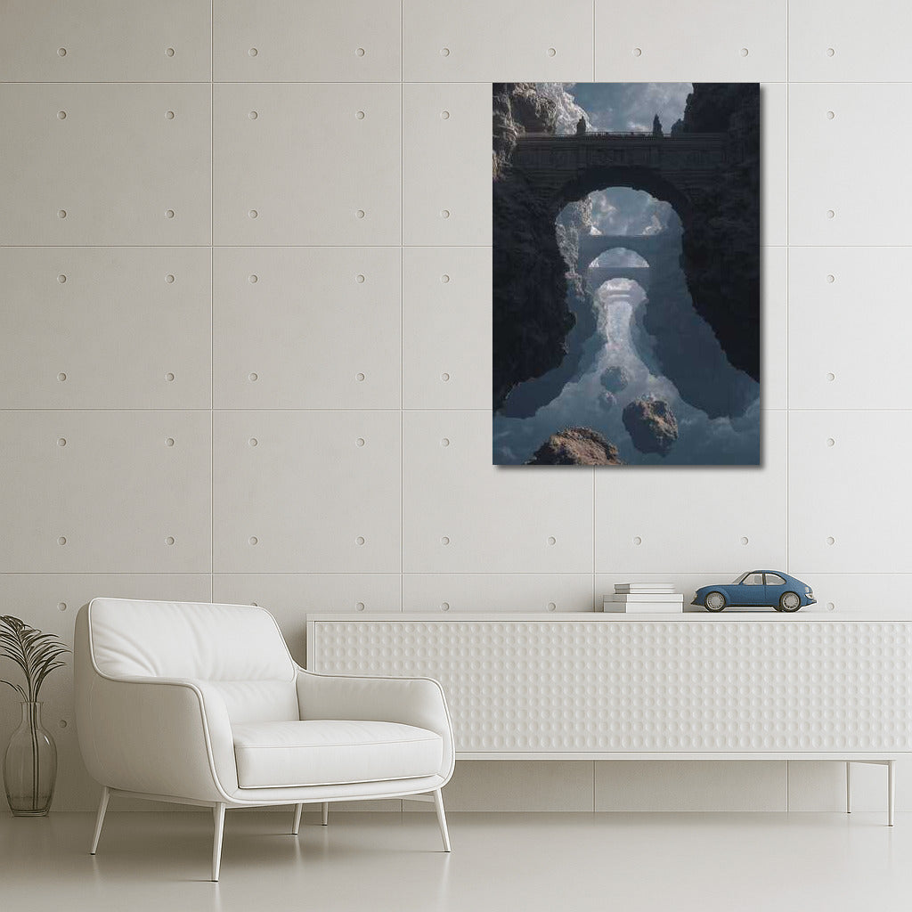 Floating Bridge in the Clouds: Architectural Fantasy