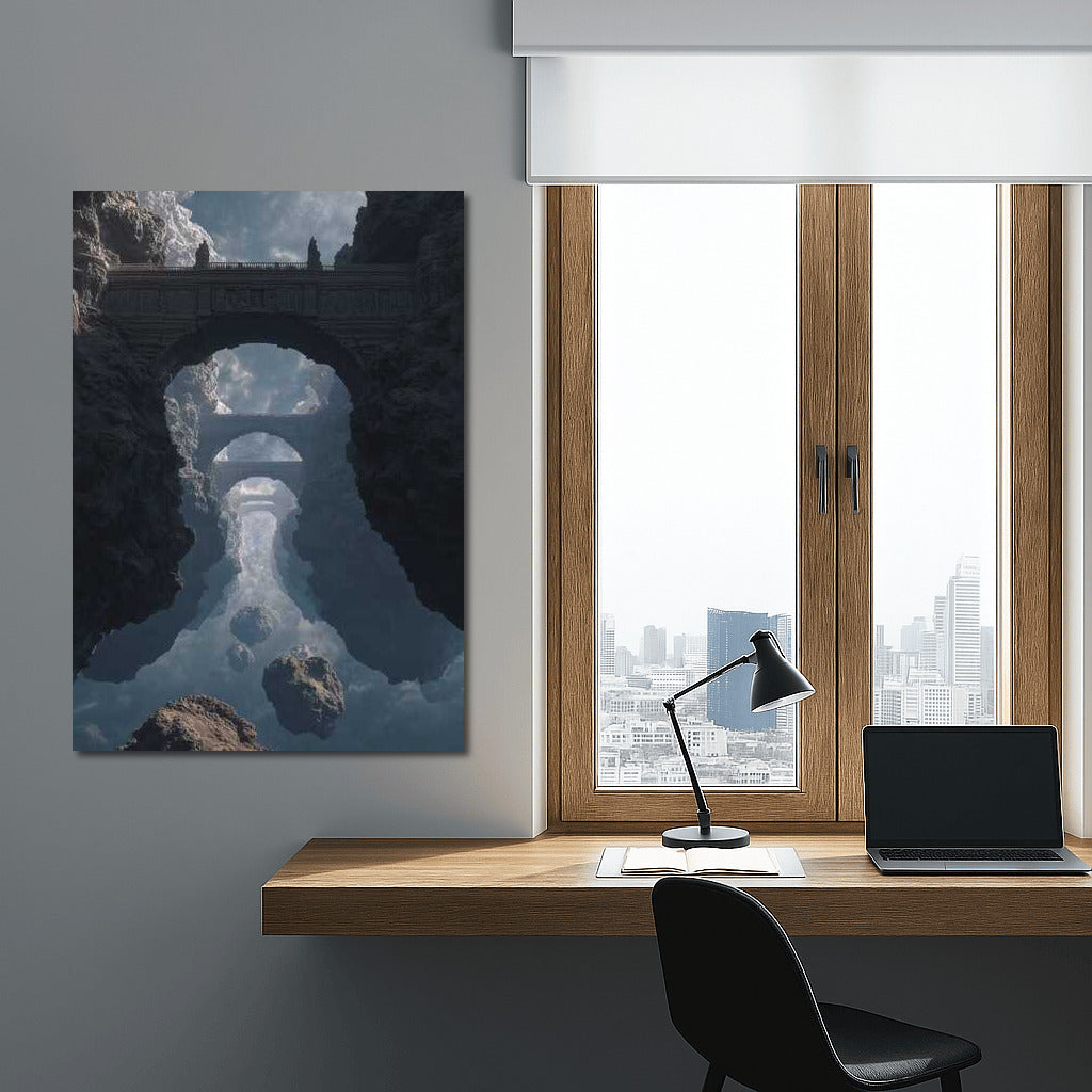 Floating Bridge in the Clouds: Architectural Fantasy