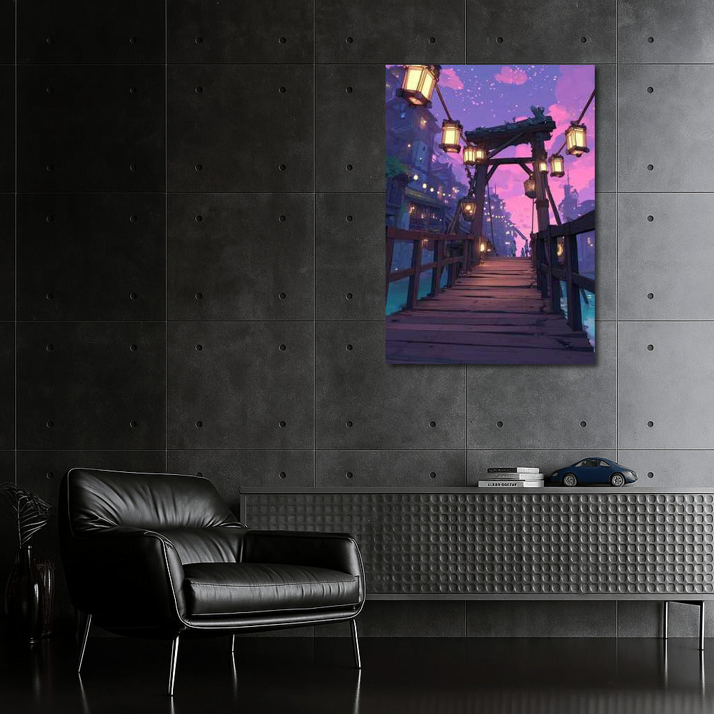 The Magic of the Architectural Bridge by Lantern Light