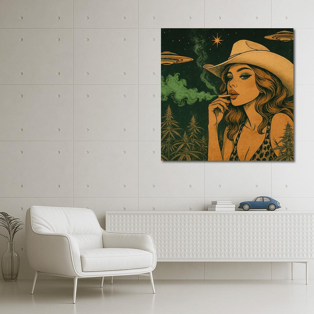 Cowgirl and the Space Cannabis: Retro Journey