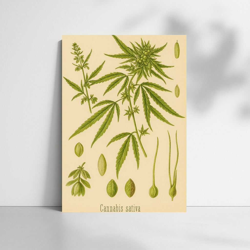 Elegant Botany: Cannabis Sativa for Harmony and Inspiration