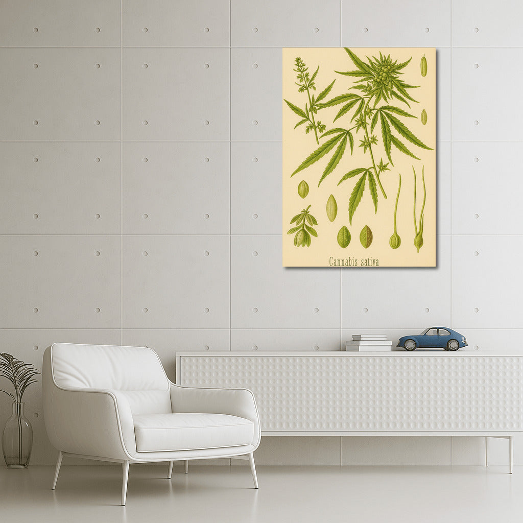 Elegant Botany: Cannabis Sativa for Harmony and Inspiration