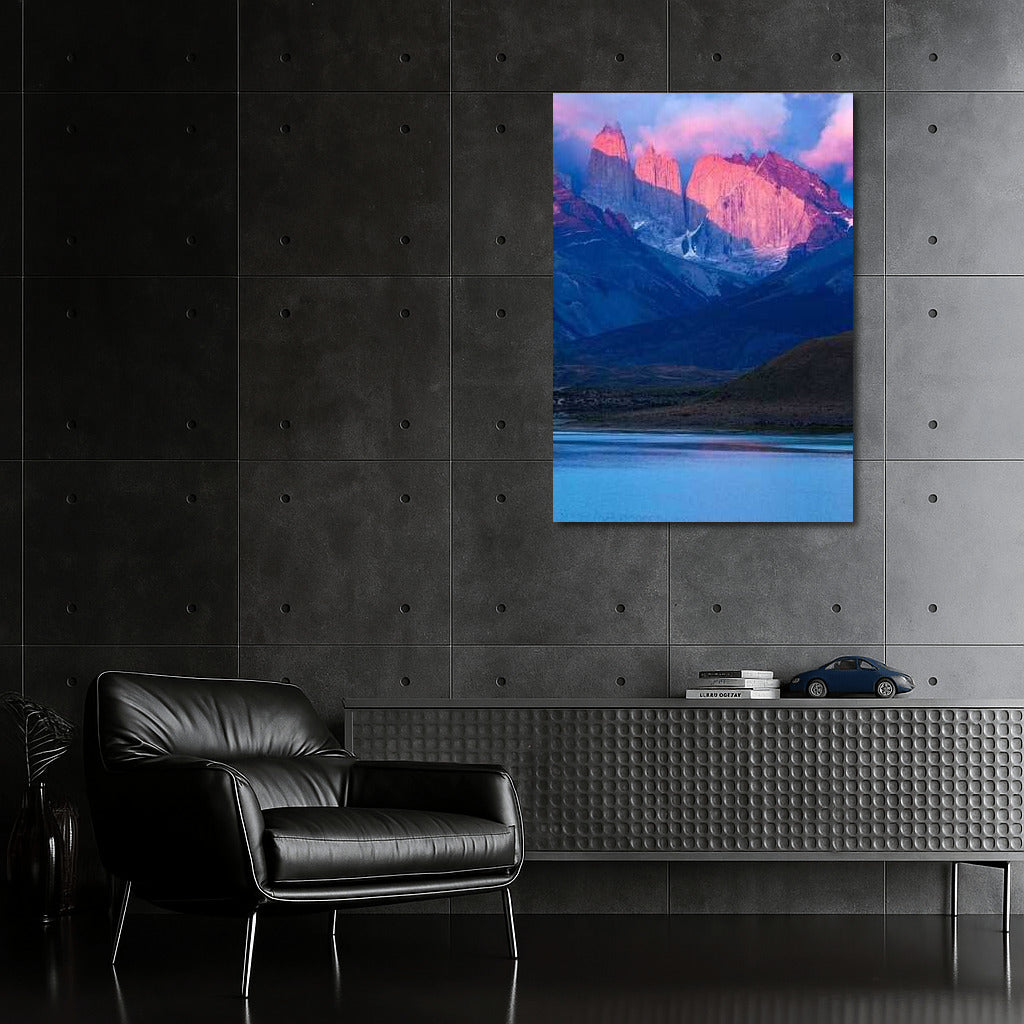 Pink Andes: Reflection in Lake Argentina