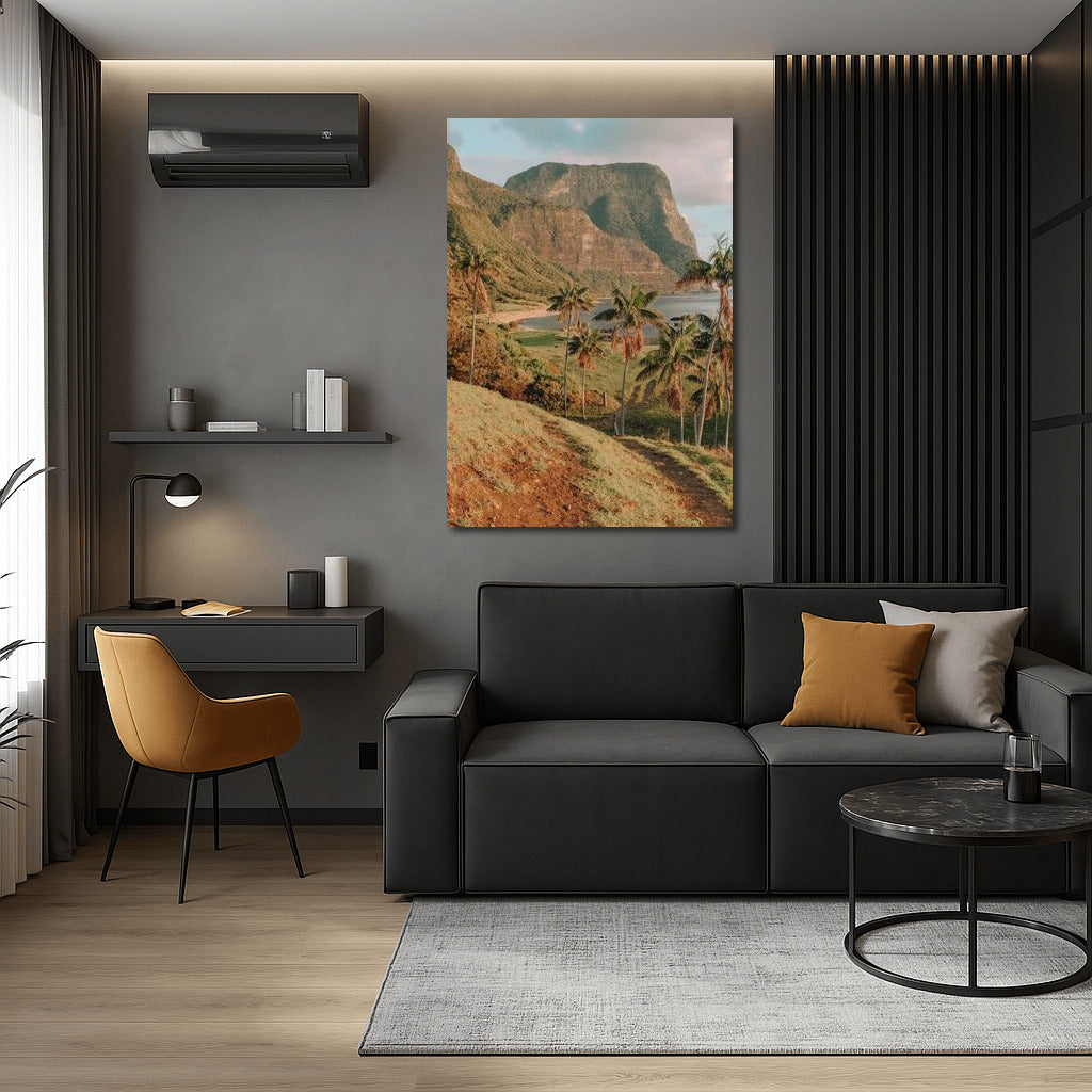 Serene Palms and Rocks of Australia: Cozy Landscape
