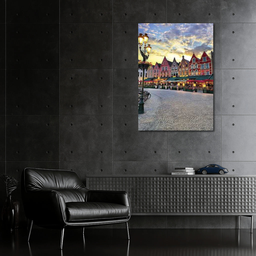 Evening Comfort of Belgian Facades: European Atmosphere