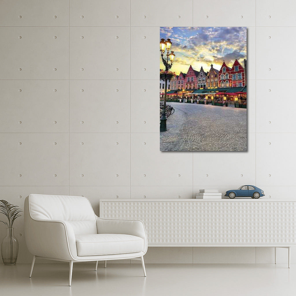 Evening Comfort of Belgian Facades: European Atmosphere