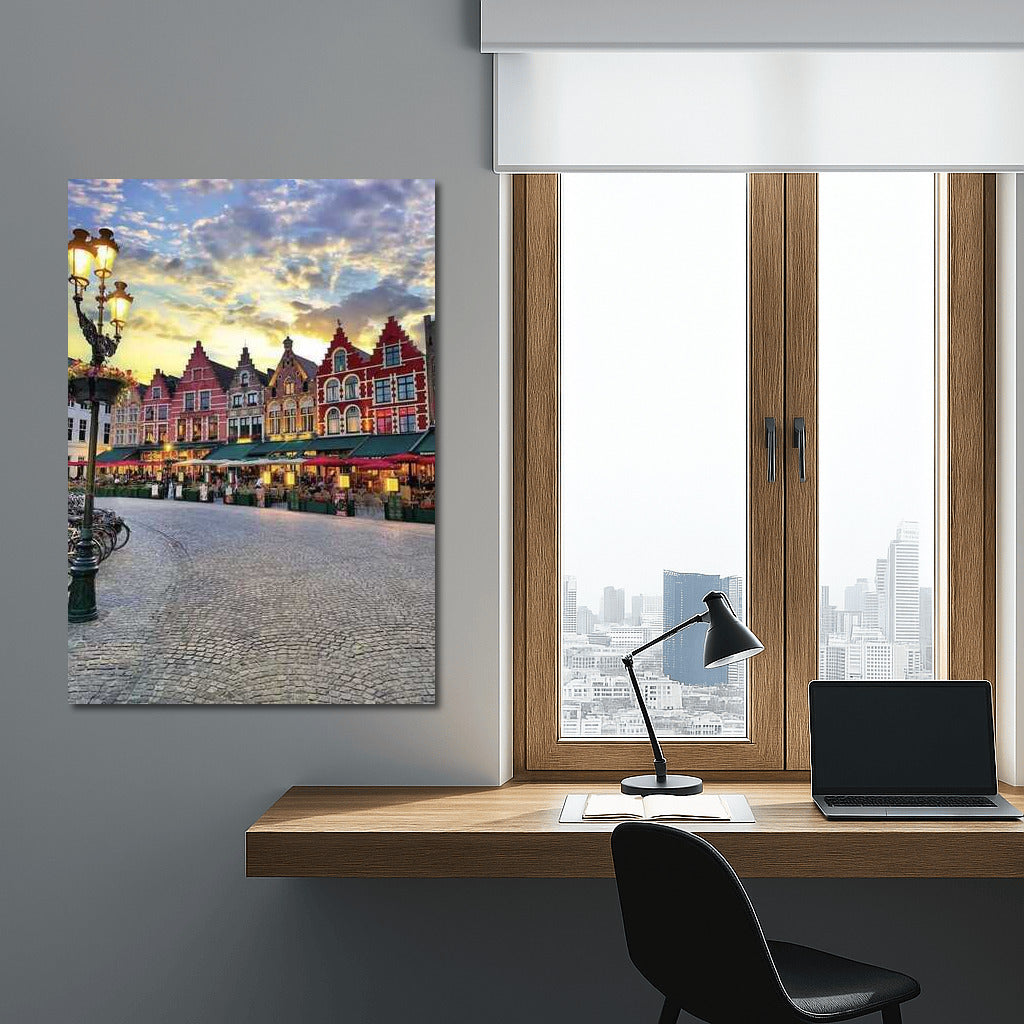 Evening Comfort of Belgian Facades: European Atmosphere