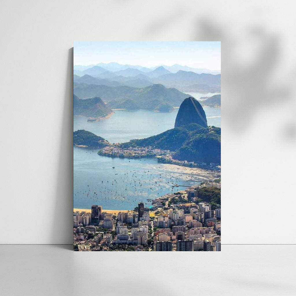 Sugar Loaf: Green Hills and Turquoise Waters of Rio, Country Brazil