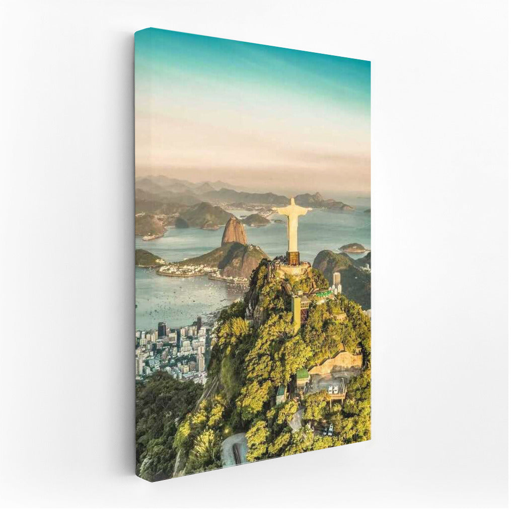 The Grandeur of Rio: Christ the Redeemer Statue and Panorama of Brazil