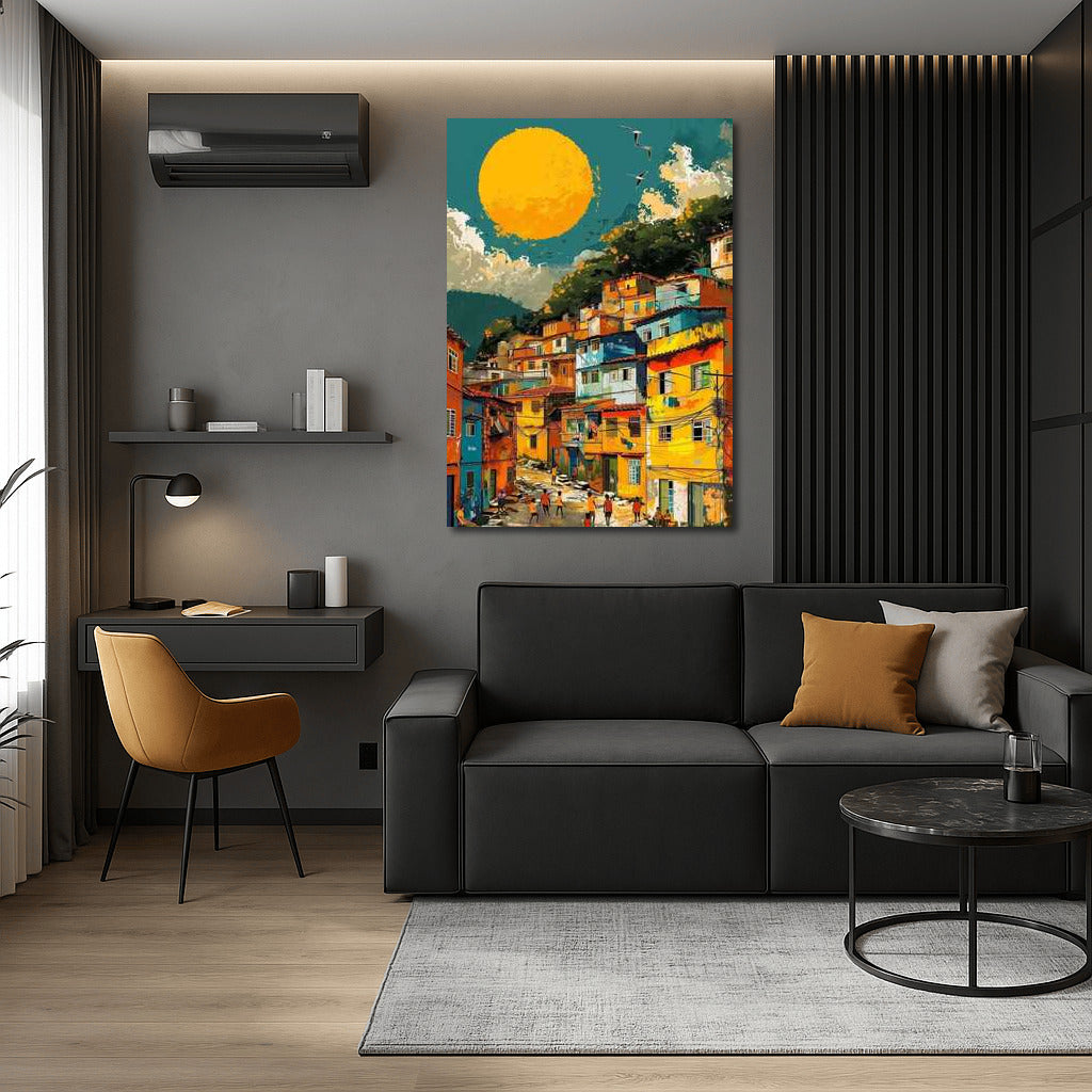 Vivid Colors of the Brazilian Village: Warmth and Color