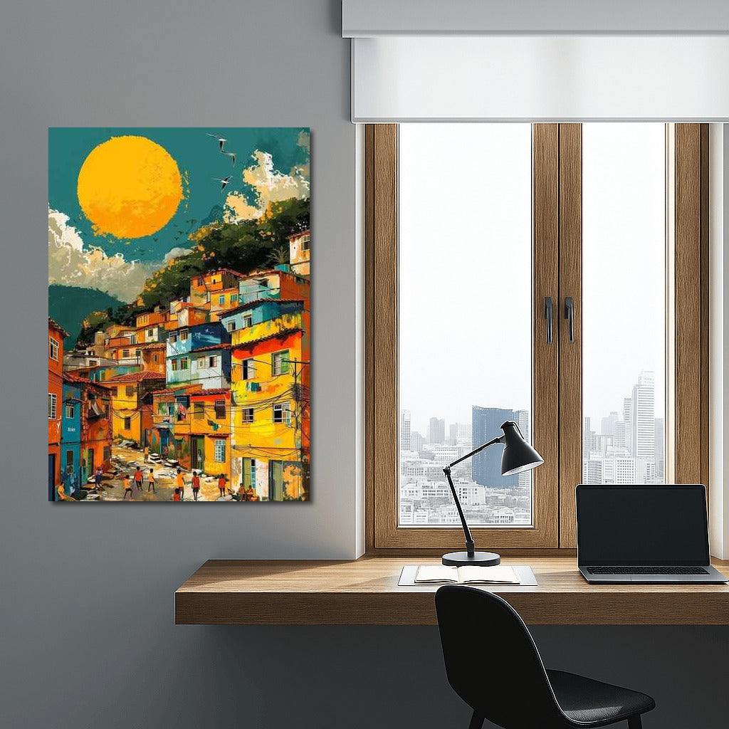 Vivid Colors of the Brazilian Village: Warmth and Color