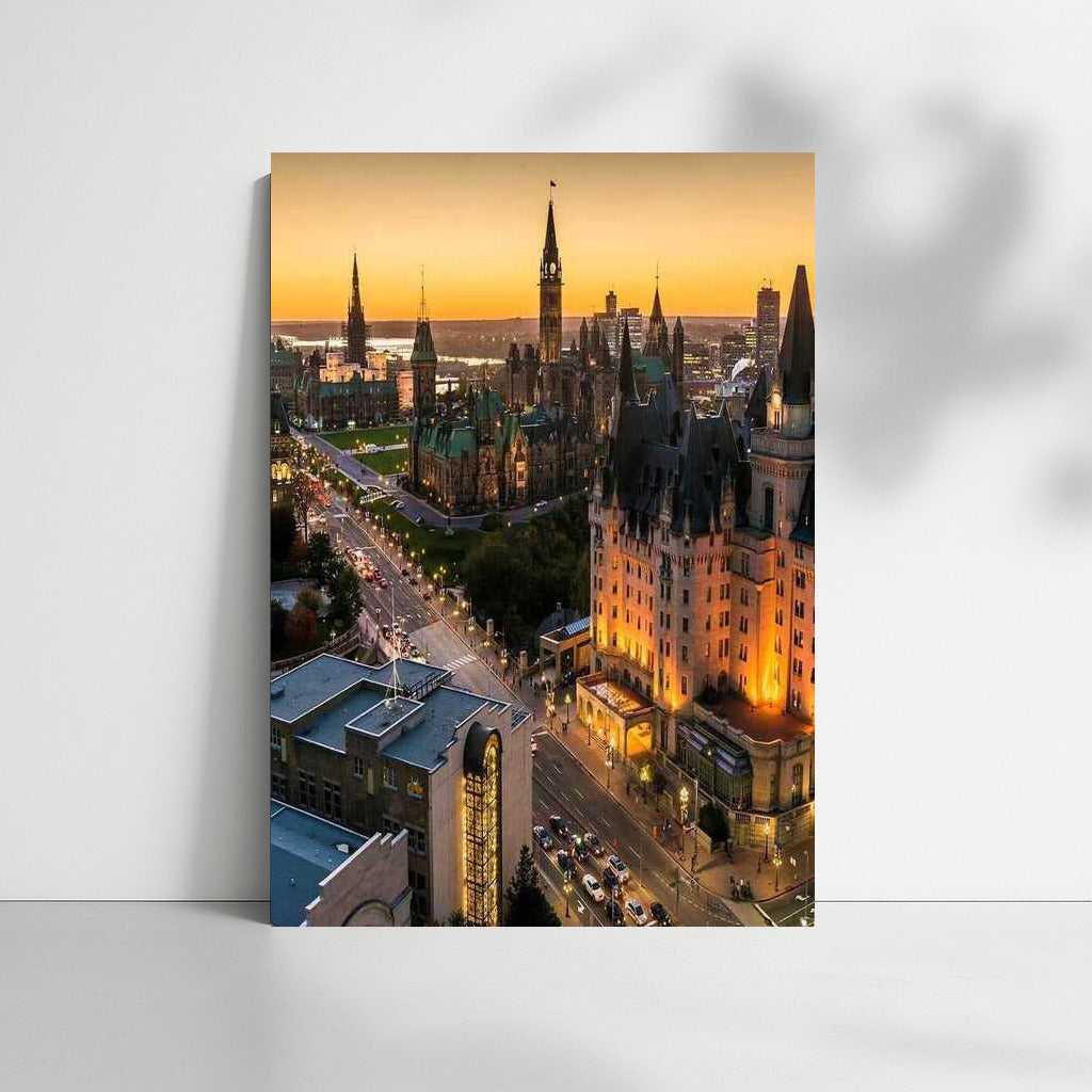 Urban Sunset Symphony: The Majesty of Canada