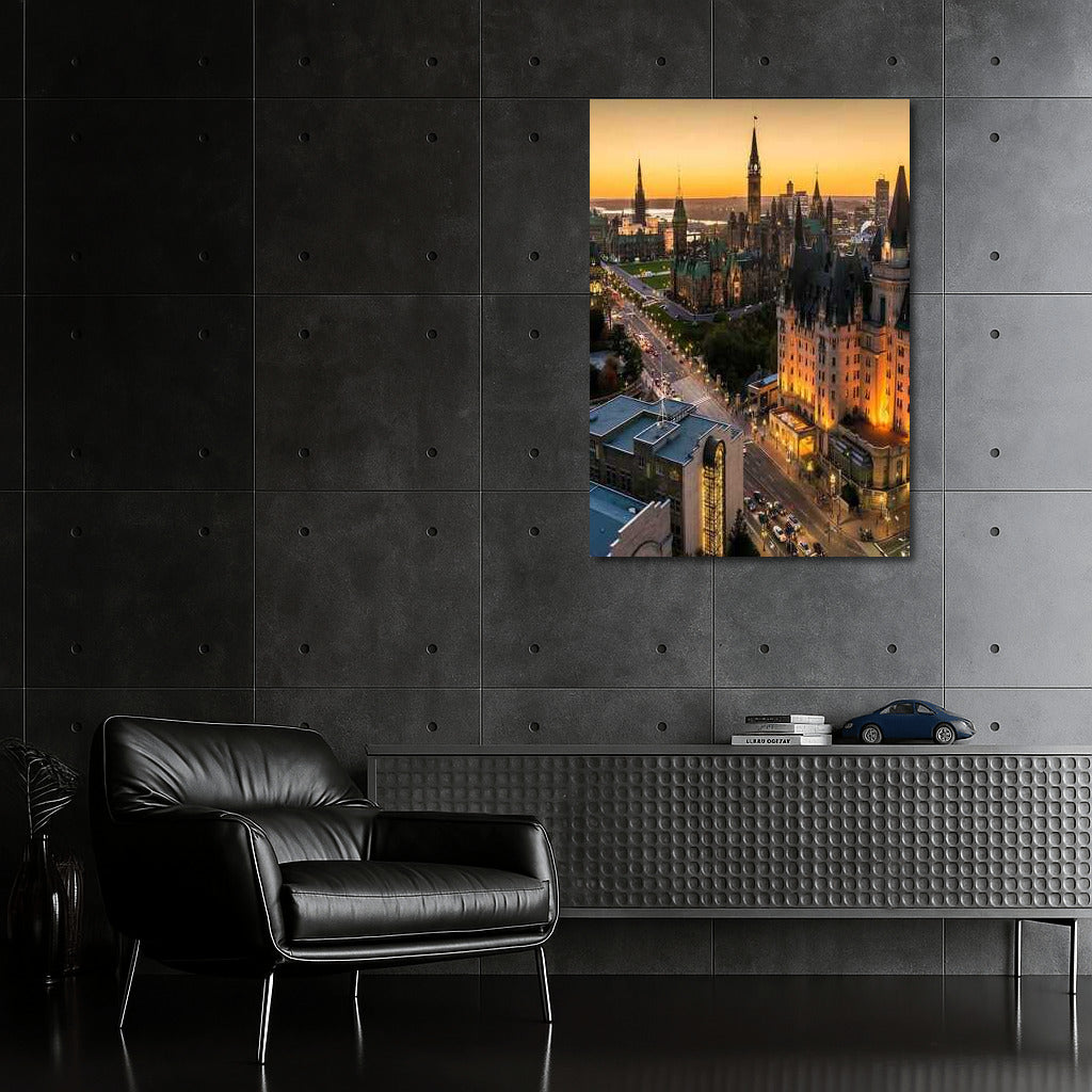 Urban Sunset Symphony: The Majesty of Canada